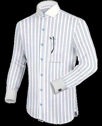 iTailor Camisa Para Hombre Cuello Mao con French Round Manga. iTailor Camisa Para Hombre Cuello Mao con French Round Manga.