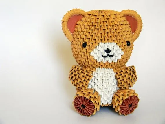 Items similar to 3D Origami gran oso de peluche on Etsy