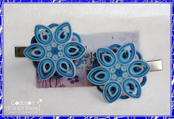 Items similar to Broches para el cabello hechos a mano con ...