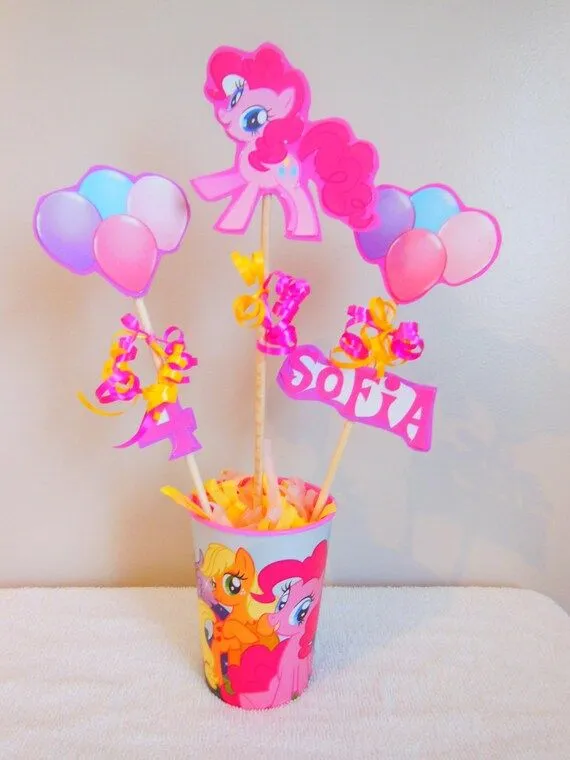 Items similar to Centro de Mesa My Little Pony on Etsy