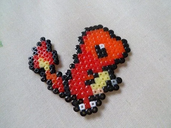 Items similar to Pokemon - Charmander - Arte pixelado - Hamma ...