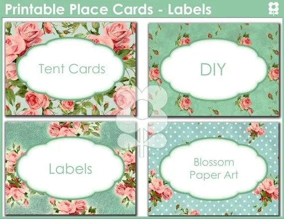 Items similar to Tarjetas de Sitio - Etiquetas - Para imprimir ... Items similar to Tarjetas de Sitio - Etiquetas - Para imprimir ...