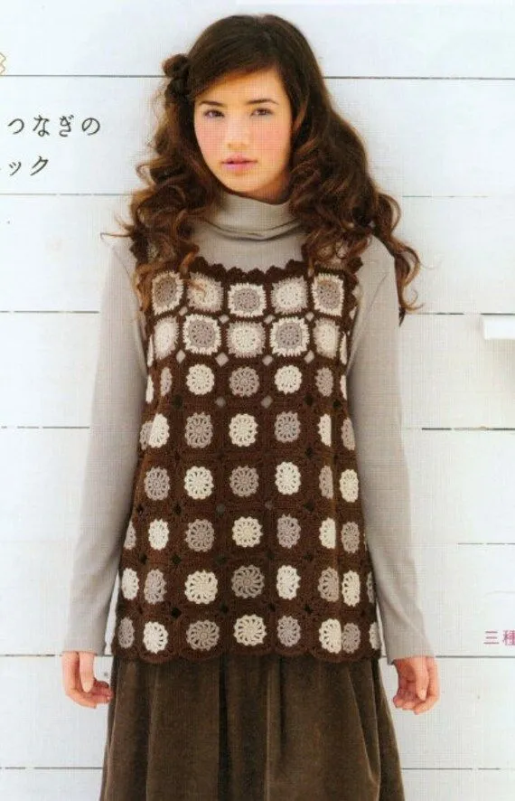 Items similar to Vestido de crochet Granny plazas patrón superior ... Items similar to Vestido de crochet Granny plazas patrón superior ...