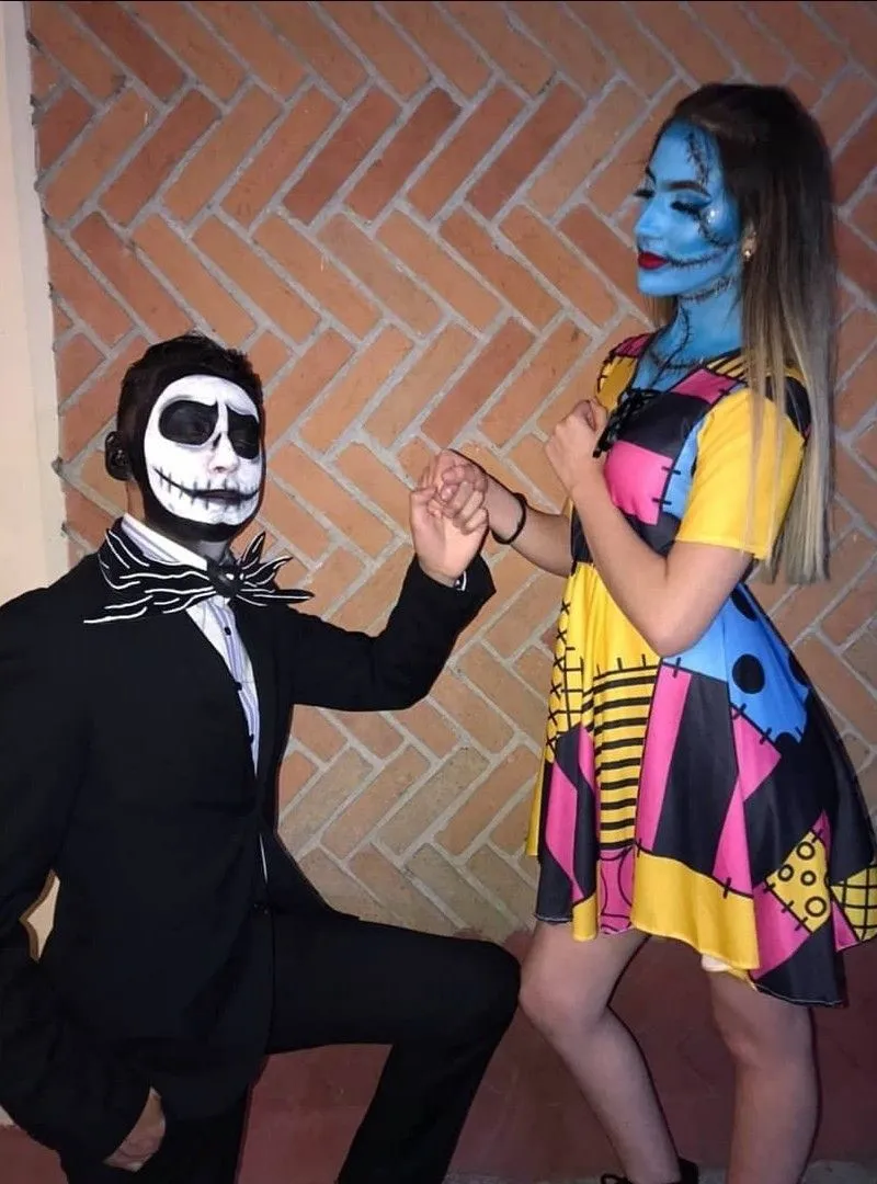 Jack and Sally | Sally costume, Jack and sally costumes, Couples costumes Jack and Sally | Sally costume, Jack and sally costumes, Couples costumes