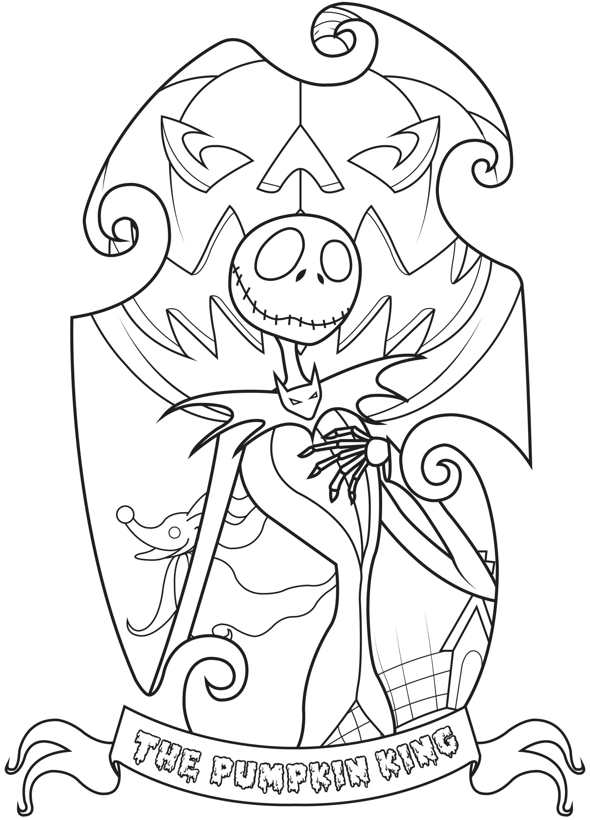 Jack Skellington - Pesadilla antes de Navidad - Just Color Niños : Dibujos para colorear para niños Jack Skellington - Pesadilla antes de Navidad - Just Color Niños : Dibujos para colorear para niños