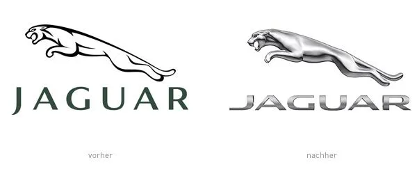Jaguar im Chrom-Look – Auto, Logos | Design Tagebuch