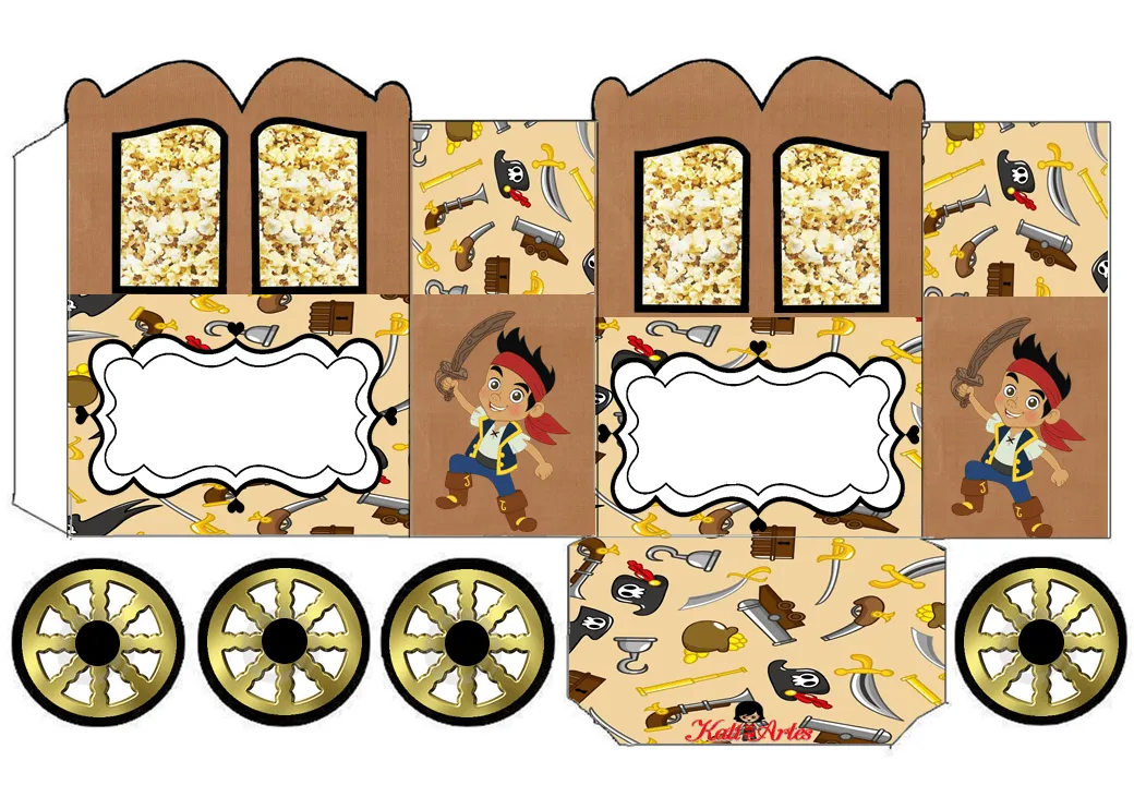 Jake y los Piratas de Nunca Jamás: Caja con forma de Carruaje para ...