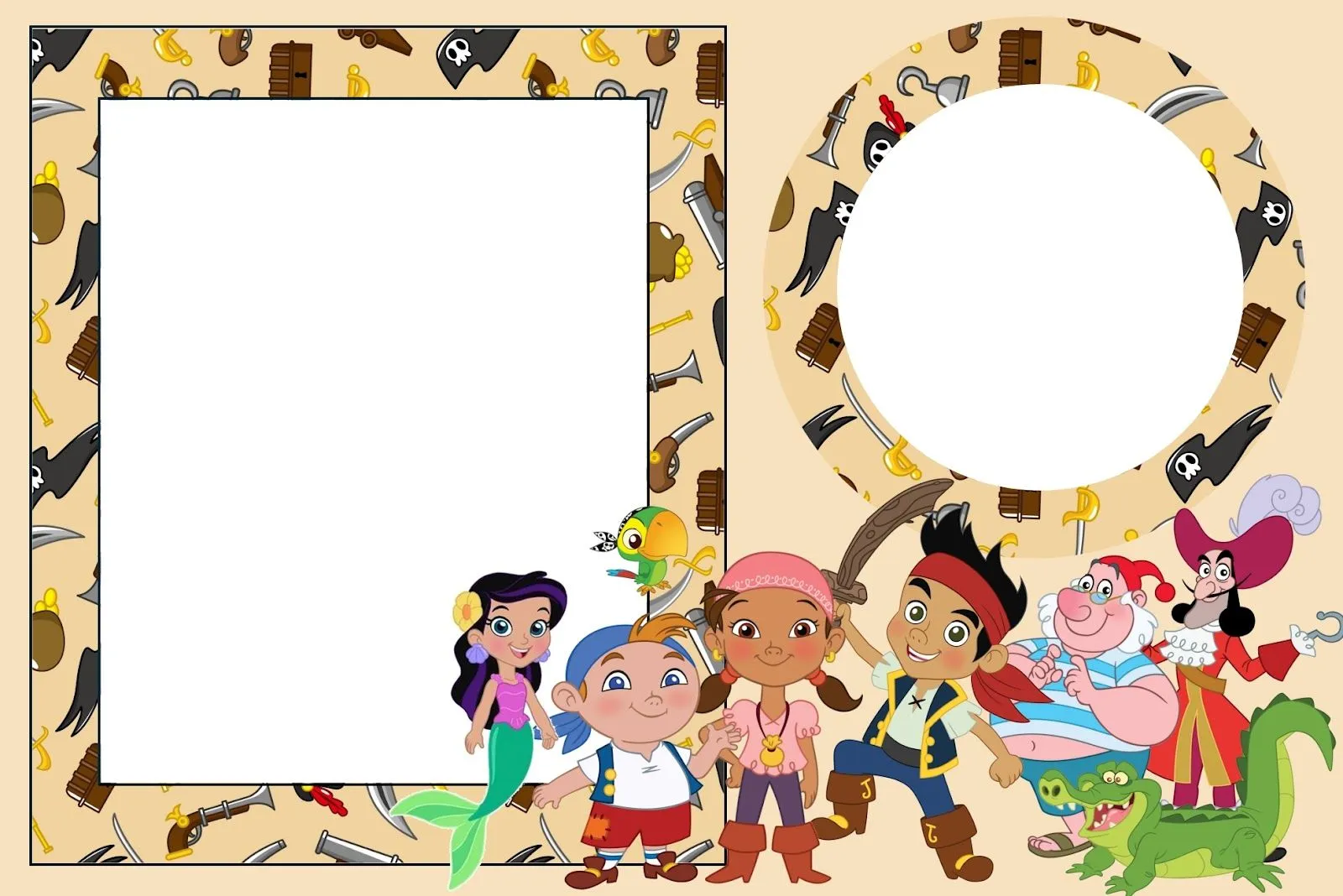 Jake y los piratas de Nunca Jamás: invitaciones para imprimir ... Jake y los piratas de Nunca Jamás: invitaciones para imprimir ...