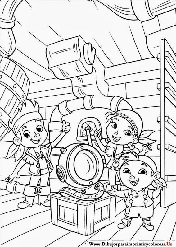 Jake y los piratas del país de Nunca Jamás Para Imprimir - Dibujos ...