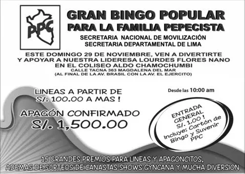 Janet Matienzo Durand y el PPC: ¡NO TE OLVIDES! ESTE DOMINGO 29 ... Janet Matienzo Durand y el PPC: ¡NO TE OLVIDES! ESTE DOMINGO 29 ...