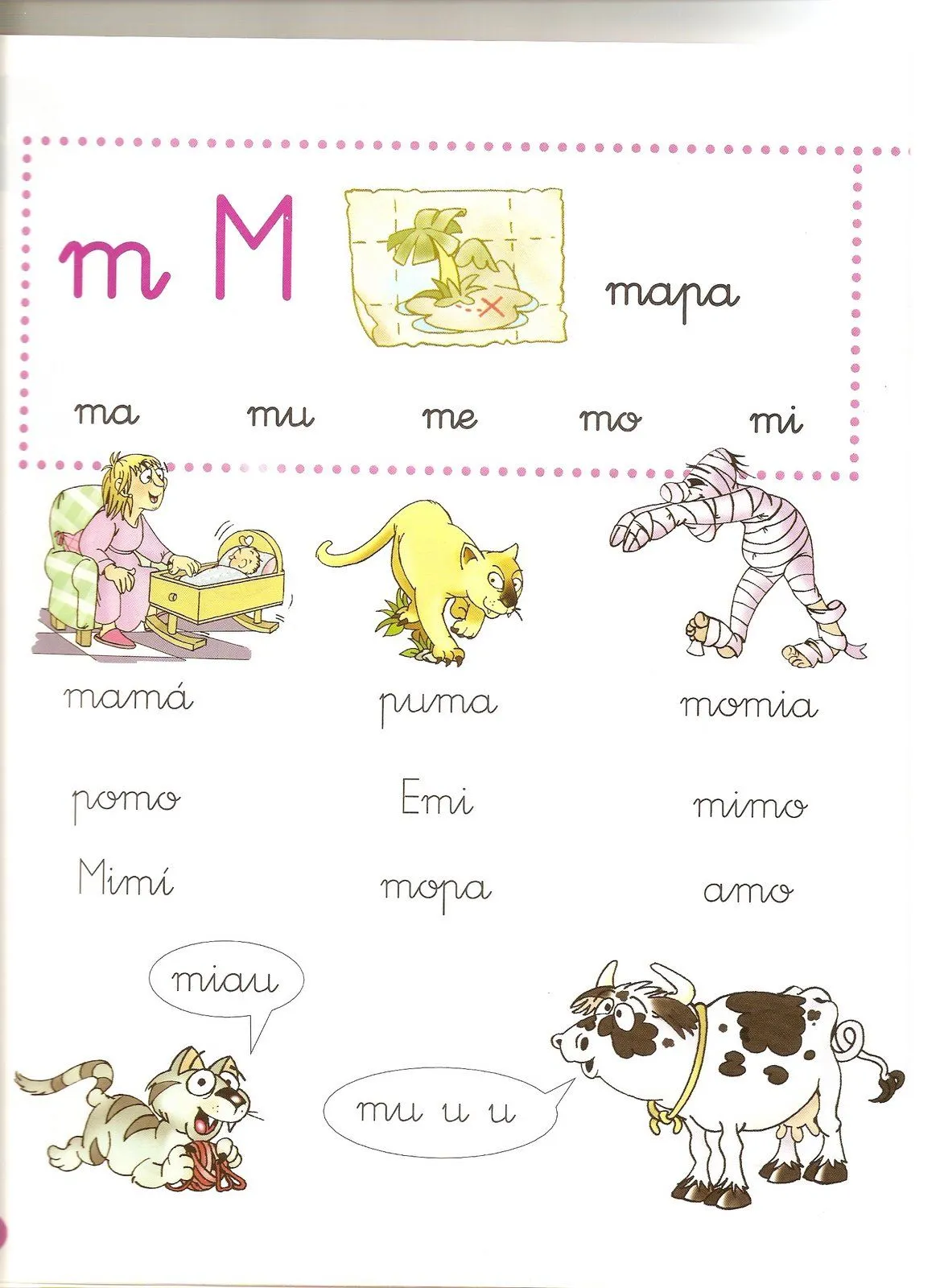 JANGELD: Letra m minúscula.