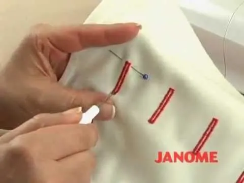 JANOME - para hacer ojales en 1 paso - YouTube