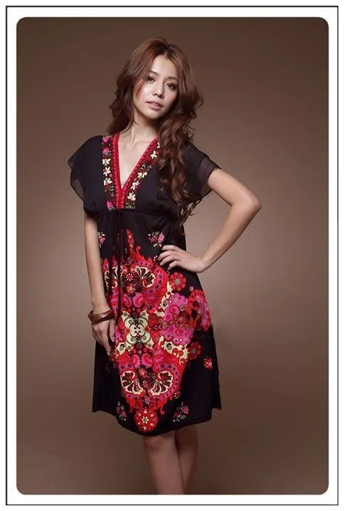 Japonés joven para mujer vestido de encaje-Vestidos casual ...
