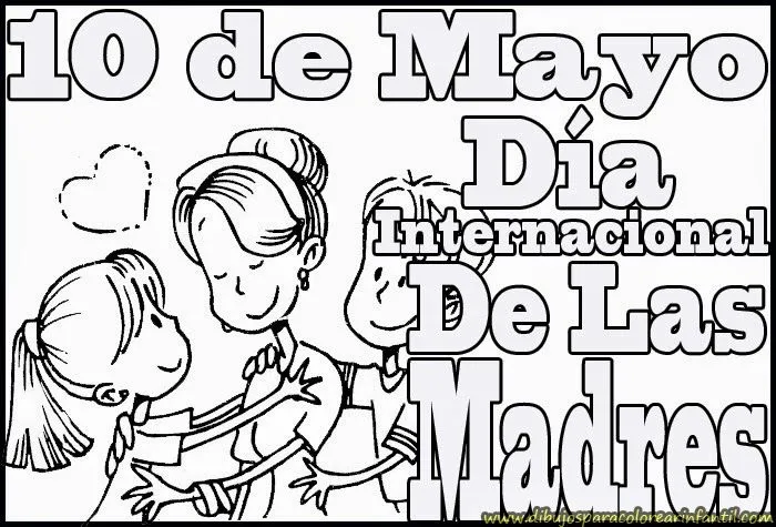 Jardin Escolar: 10 de mayo 'Día de las madres' - Dibujos para colorear Jardin Escolar: 10 de mayo 'Día de las madres' - Dibujos para colorear