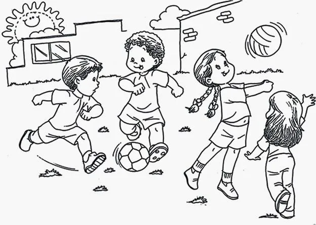 Jardin Escolar: Día del niño - Más Dibujos para colorear Jardin Escolar: Día del niño - Más Dibujos para colorear