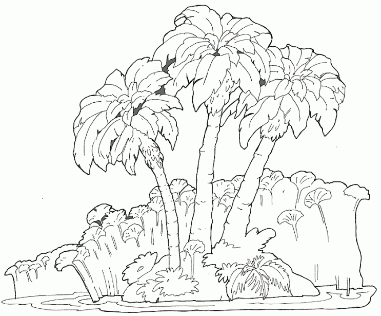 Jardin Escolar: Paisajes - Dibujos para colorear