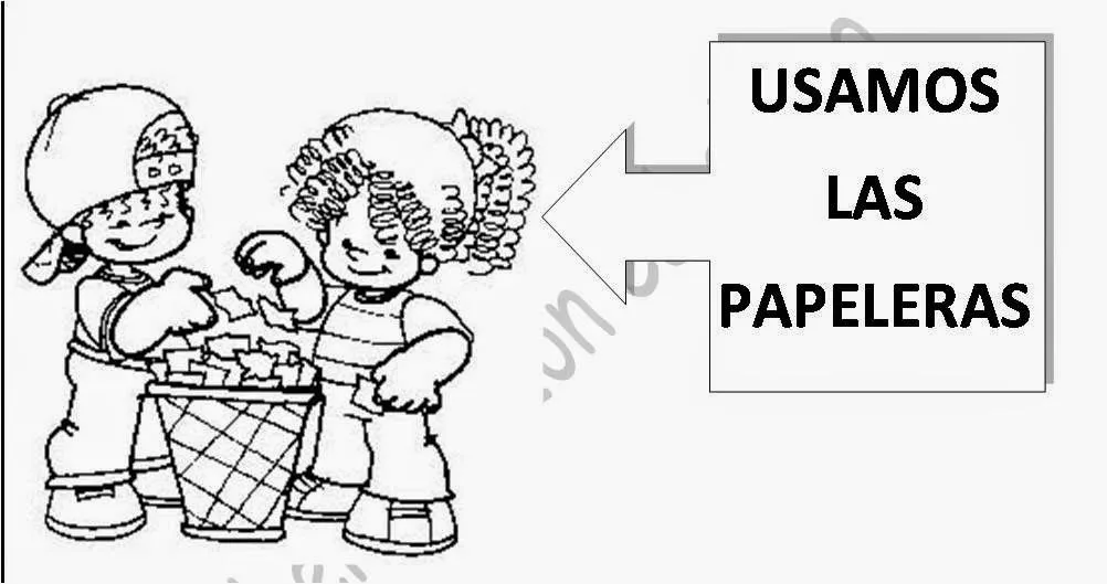 Jardin Escolar: Las reglas del salón de clases - Dibujos para colorear Jardin Escolar: Las reglas del salón de clases - Dibujos para colorear