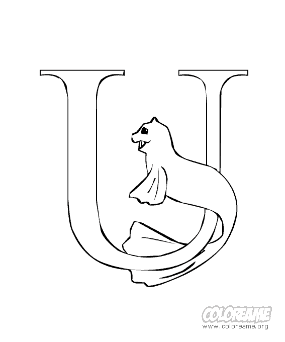 Jardin Escolar: Vocales - Dibujos para colorear