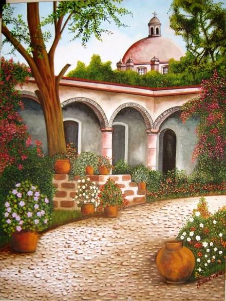 JARDIN EXTERIOR MEXICANO JOSEPH DELATORRE - Artelista.com