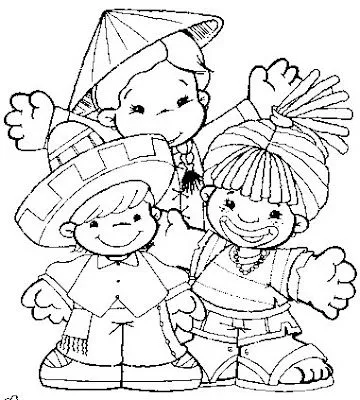 Dibujo para colorear derechos del niño - Imagui