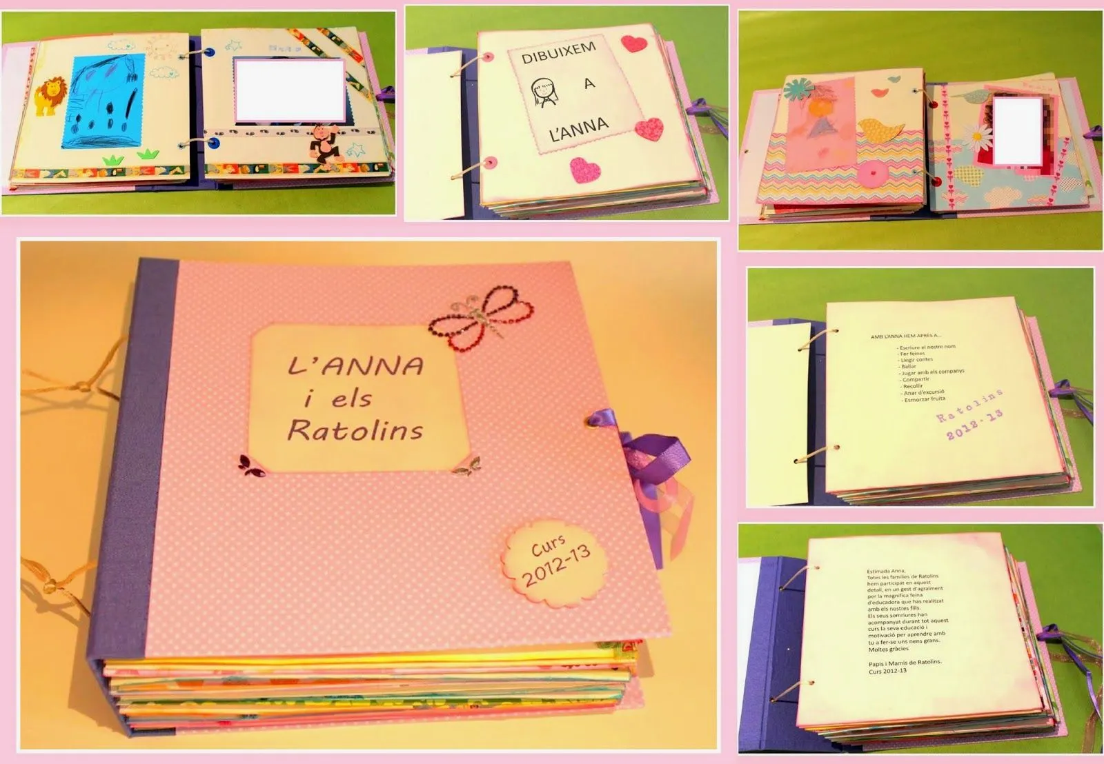 Jardinet de paper: Álbum scrapbooking para profesora Jardinet de paper: Álbum scrapbooking para profesora