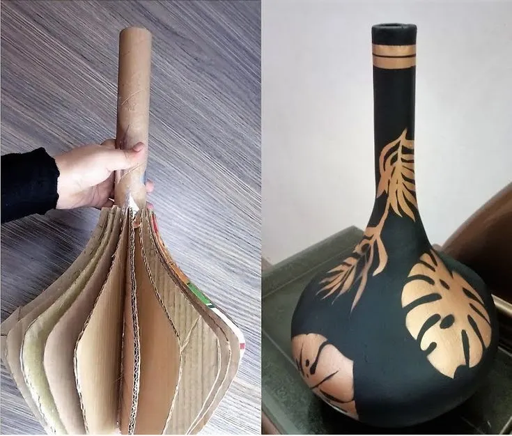 Jarron con Carton y Yeso paso a paso – Manualidades | Artesanía de cartón, Jarrones, Como hacer jarrones Jarron con Carton y Yeso paso a paso – Manualidades | Artesanía de cartón, Jarrones, Como hacer jarrones