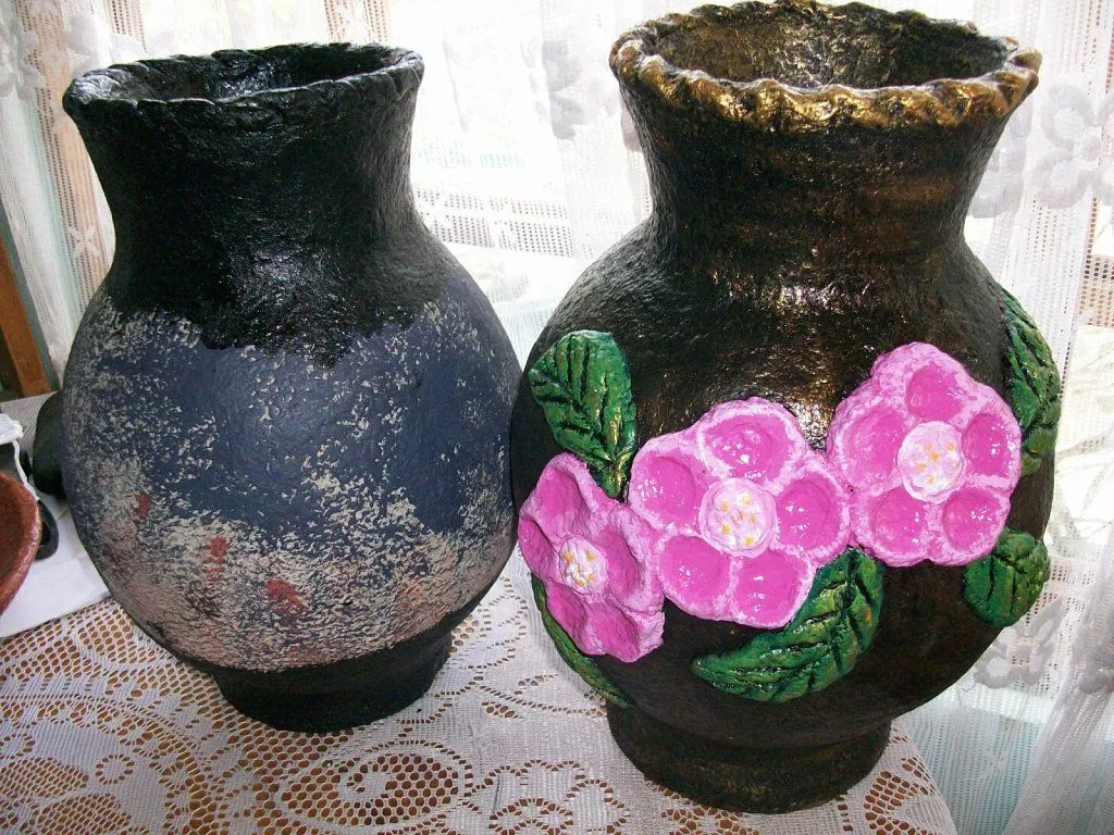 jarron con papel mache (3) | Aprender manualidades es facilisimo. jarron con papel mache (3) | Aprender manualidades es facilisimo.