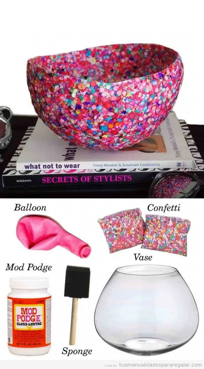 Jarrón | Manualidades para regalar Jarrón | Manualidades para regalar