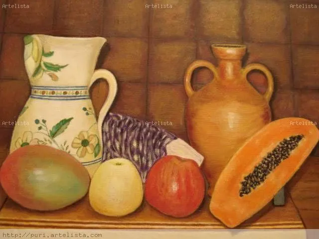 Jarrones, mango, papaya y manzanas Purificación Freitas Díaz ... Jarrones, mango, papaya y manzanas Purificación Freitas Díaz ...