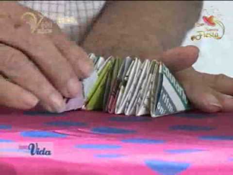 Jarrones de papel reciclado - YouTube