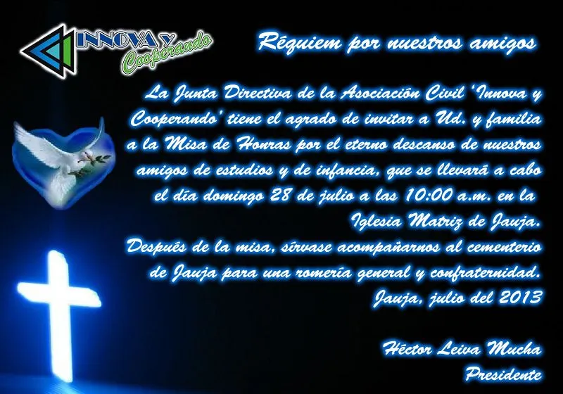 Jauja - Macko Leiva: Réquiem por nuestros amigos ofrecida por ... Jauja - Macko Leiva: Réquiem por nuestros amigos ofrecida por ...