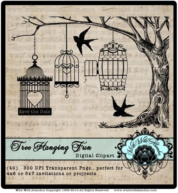 Jaulas de pájaros colgantes y los tarros de por withwildabandon