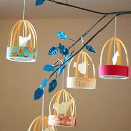 Jaulas de papel para decorar « Manualidades