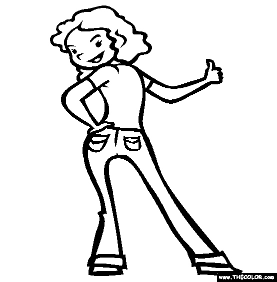 Jeans Coloring Page | Fashion Designer Pictures