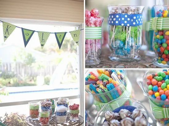 Jenny Fo baby boy shower. Candy bar | Party Ideas | Pinterest