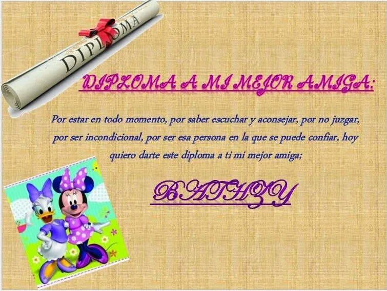 Jennyfer Hernandez: reconocimiento mejor amiga