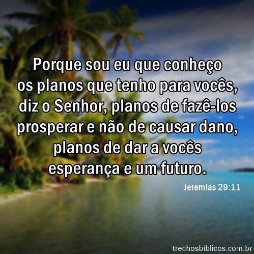 Jeremias 29:11 | Versículos Biblicos