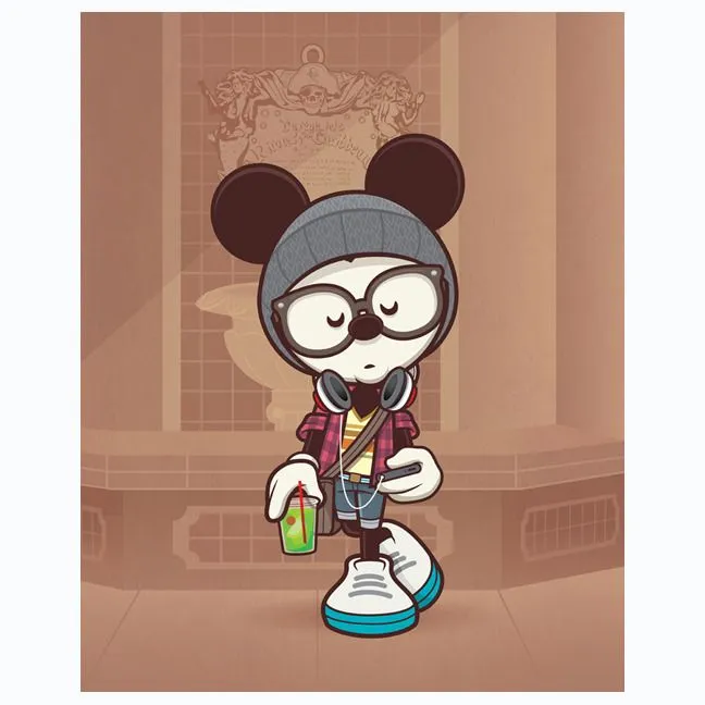 JERROD MARUYAMA — A Hipster's Life For Me - NEW Hipster Mickey art... JERROD MARUYAMA — A Hipster's Life For Me - NEW Hipster Mickey art...