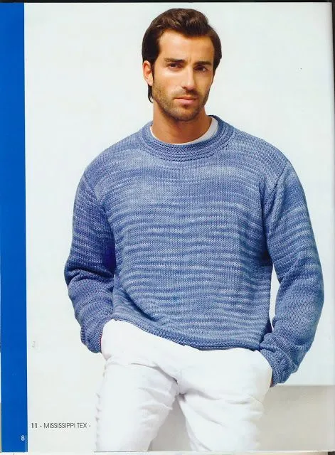 ropa de punto para hombre on Pinterest | Patrones, Drops Design ...