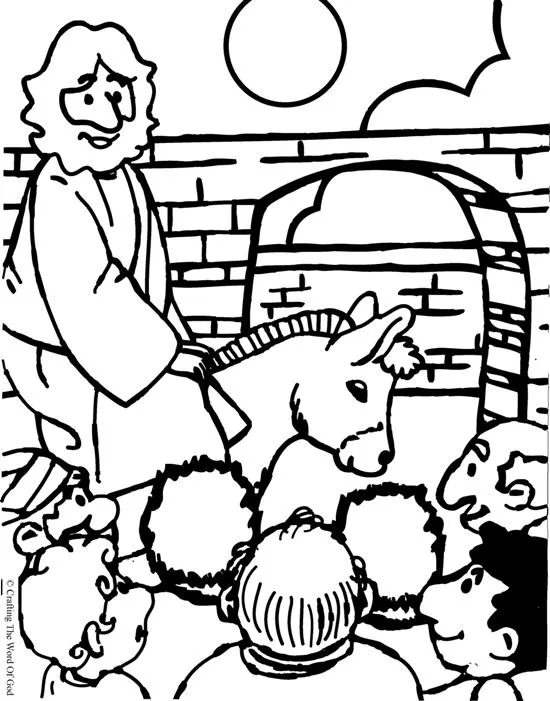 Jesus Entra A Jerusalen- Pagina De Colorear « Manualidades Biblicas Jesus Entra A Jerusalen- Pagina De Colorear « Manualidades Biblicas