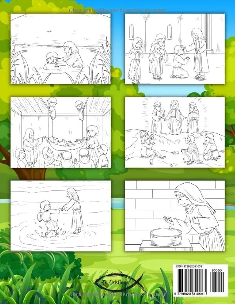 Jesús Libro para Colorear con Historias Bíblicas: Libro Cristiano para Colorear para Niños con Ilustraciones Bíblicas Sobre la Misión y los Milagros de Jesús en la Vida Terrenal (Spanish Edition) : Cristiana, Jesús Libro para Colorear con Historias Bíblicas: Libro Cristiano para Colorear para Niños con Ilustraciones Bíblicas Sobre la Misión y los Milagros de Jesús en la Vida Terrenal (Spanish Edition) : Cristiana,