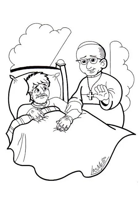 Jesús te llama - El Papa Francisco para colorear