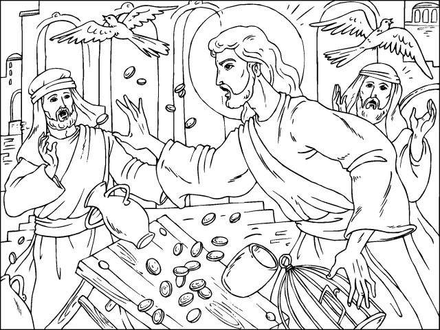 Imagen de Jesus en el templo para colorear - Imagui Imagen de Jesus en el templo para colorear - Imagui