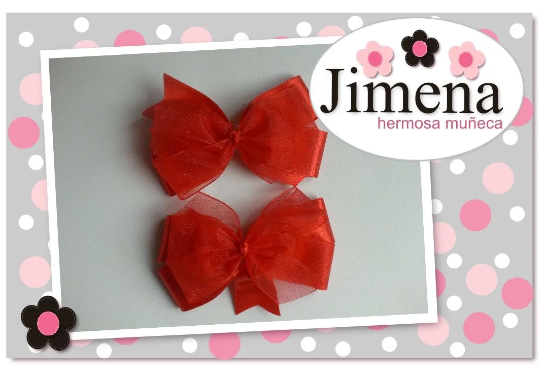 Jimena hermosa muñeca_accesorios para el cabello: Moños para niña Jimena hermosa muñeca_accesorios para el cabello: Moños para niña