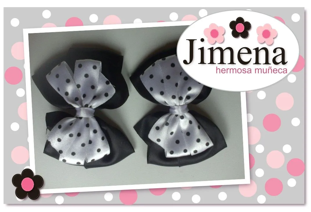 Jimena hermosa muñeca_accesorios para el cabello: Moños para niña Jimena hermosa muñeca_accesorios para el cabello: Moños para niña