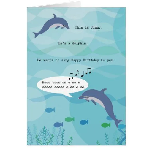 Jimmy la tarjeta de cumpleaños del delfín | Zazzle Jimmy la tarjeta de cumpleaños del delfín | Zazzle