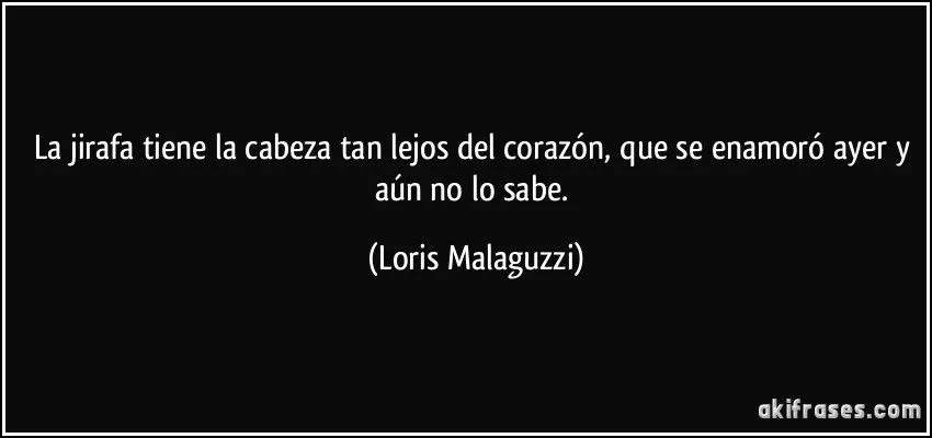 La jirafa tiene la cabeza tan lejos del corazón, que se... La jirafa tiene la cabeza tan lejos del corazón, que se...