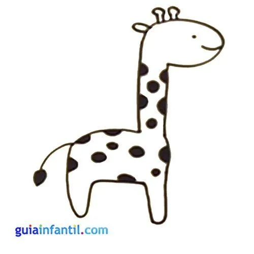 Jirafa para dibujar con niños. Animales de la granja para imprimir ... Jirafa para dibujar con niños. Animales de la granja para imprimir ...