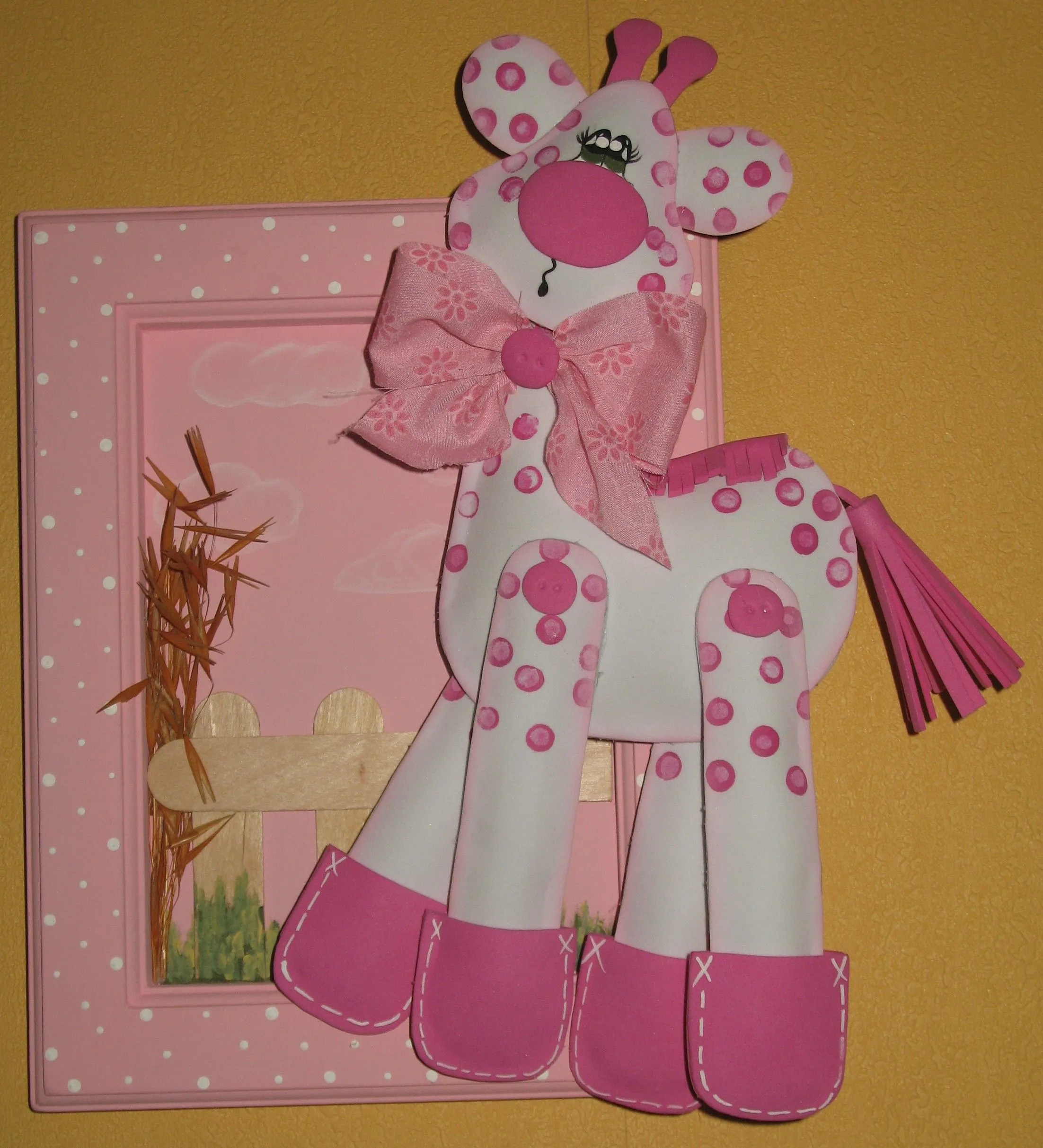 Jirafa en Goma Eva. | Creaciones Claudia