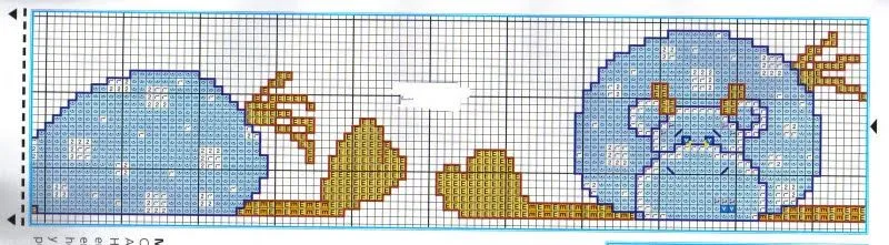 Jirafas bebé en punto de cruz - Imagui